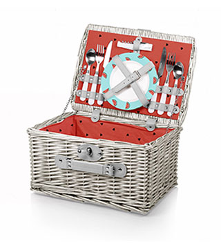 140-10-319 - Catalina Picnic Basket Set Watermelon