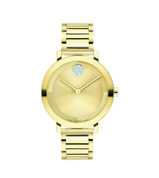 3601106 - Ladies' Bold Evolution 2.0 Gold-Tone SS Watch w/ Crystal Dot Gold Dial