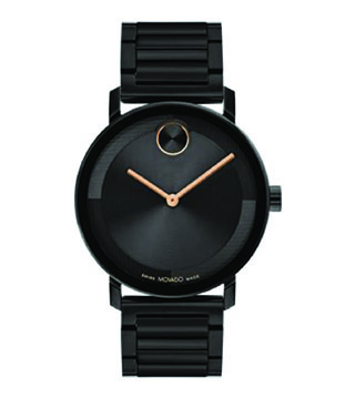 3601112 - Men's Bold Evolution 2.0 Rose Gold & Black Ion-Plated Watch Black Dial