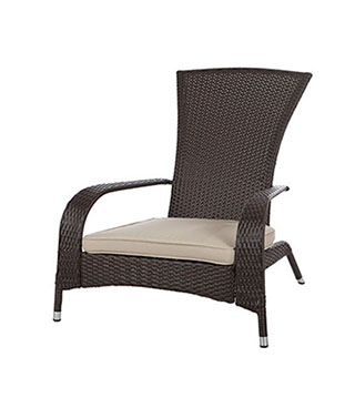 61469 - Coconino Wicker Adirondack Chair - Mocha