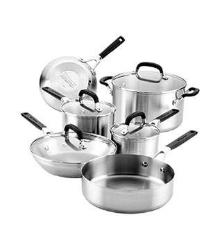 71017 - 10pc Stainless Steel Cookware Set