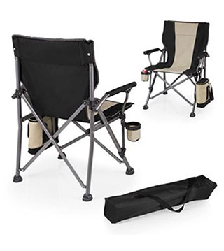 800-00-175 - Oniva Outlander Folding Camp Chair w/ Cooler Black