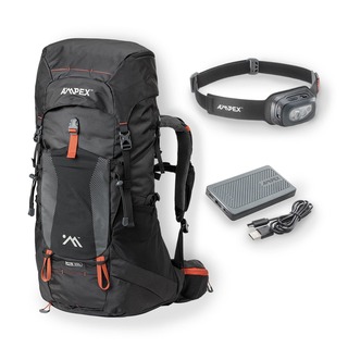 AMP-60050 - Ampex Daily Hike Combo - 35L Backpack/Power Bank/300L Headlamp