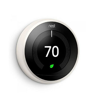 GT3017US - Google Nest Learning Thermostat in Polished Steel