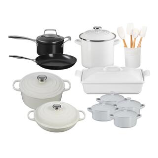 LC20MMWHTBND - 20pc Mixed Material Kitchen Set White